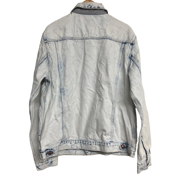 New Mens NotSoNormal Classic Denim Jacket in Bleach Wash - Picture 4 of 6